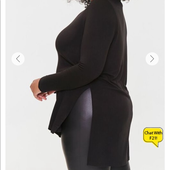 Forever 21 Black Size Small High Low Top super soft - Picture 1 of 6